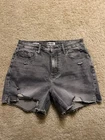 Vigoss Ace Women 29 Gray Acid Wash High Rise Cutoff Denim Shorts Pre-owned. Price: $11.99.