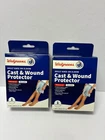 (2) Walgreens Cast & Wound Protector Adult Knee Below - Waterproof/reuseable New. Price: $14.24.