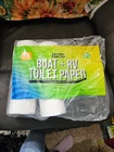 Boat And Rv Toilet Paper, Septic Safe Quick Dissolving Tissue, 12 Single Rolls, New. Price: $15.00.