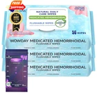 Wowday Flushable Hemorrhoid Wipes Medicated 45 Count (pack Of 4), White New. Price: $34.98.