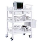 Medical Mobile Trolley Cart 3 Tiers 2 Drawers Wheels Vevor K-UT104A1 Trash New. Price: $209.99.