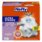 Hefty Ultra Strong 13 Gallon Lavender Sweet Vanilla Scented Trash Bags 110 Count New. Price: $23.09.