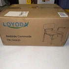 Loyoda Drop Arm Bedside Commode Padded Seat And Backrest, 500LB FBL760620 3039D New. Price: $90.00.