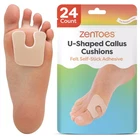 Zentoes U-shaped Felt Pads Protect Calluses From 24 Count, Beige New. Price: $24.10.