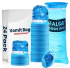 Hospital Vomit Bags - 24 Pack 1000ML Car Throw Up For Airsick Blue New. Price: $16.29.