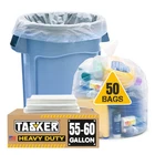 55 Gallon Clear Trash Bags, (50 W/ties) Large Plastic Recycling Ga... New. Price: $45.65.