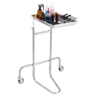 Vevor Stainless Steel Lab Cart With Single Tray & 2 Silent Wheels For Clinic New. Price: $64.99.