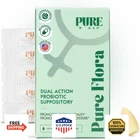 Pure Woman Flora Vaginal Probiotic Suppository - 4 Strain Lactobacillus + New. Price: $71.94.