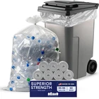 Plasticplace 95-96 Gallon Garbage Can Liners 1.5 Mil Clear Heavy Duty Trash New. Price: $98.46.