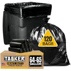 Tasker 65 Gallon Trash Bags Heavy Duty 120 Count Extra Large 64 Tr... New. Price: $86.22.