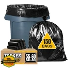 Tasker 55-60 Gallon Trash Bags Heavy Duty 150 Count Black New. Price: $79.97.