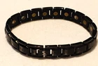 Sl Signed Smarter Lifestyle Black Titanium Link Magnetic Therapy 8.5" Bracelet Pre-owned. Price: $8.79.