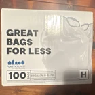 Plasticplace White Drawstring Trash Bags 8-9 Gal, 100 Pack, General Waste New. Price: $15.00.