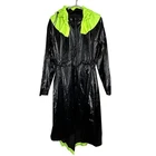 Paskal Hi Low Raincoat Jacket Small Black Avant Garde Laser Cut Glossy Hood Nwt New. Price: $185.25.