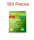150 Ct Amazon Basic Care Nicotine Polacrilex Gum 4MG Cool Mint Stop Smoking Aid New. Price: $31.20.