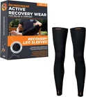 Leg 2PK - Long Compression Sleeves For Pain Relief & Recovery, Xl Black New. Price: $308.99.