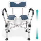 Chair U-shape Seat 450LB Heavy Duty Padded Armrests And Back, Shower... New. Price: $182.86.