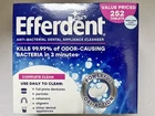 Efferdent Anti-bacterial Denture Cleanser Tablets, 252 Ct.- Ships Free! New. Price: $21.99.