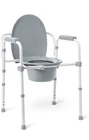 Medline 3-IN-1 Steel Bedside Commode, Elongated Seat, 350 Lb. Weight Capacity New. Price: $20.00.