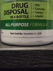 New Rx Destroyer Pharmaceutical Disposal Bottle Drug Dirty Exterior. Price: $9.65.