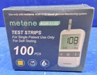 Box 100 Count Metene AGM-513S Test Strips For Diabetes Blood Glucose / Exp 2026 New. Price: $17.95.