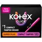 Tampons Super Plus Absorbency Unscented 192 Count 6 Pack Kotex Click Compact New. Price: $89.99.