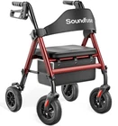 Lightweight Foldable Rollator Walker For Seniors With Seat And 8" Wheels New. Price: $176.18.