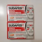 Sudafed Pe Sinus Pressure Plus Pain Caplets 24 Caps X2 Exp 2027+ New. Price: $14.49.