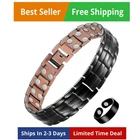 Feraco Men's Copper Magnetic Elegant 99.99% Solid Bracelets With New. Price: $36.89.