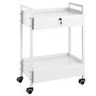 Vevor Trolley Cart Dental Lab Steel Mobile Rolling Serving 2 Tiers New. Price: $123.99.