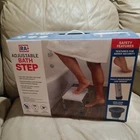 Ginsey Ra+ Adjustable Bath Step White 300-LB Capacity New. Price: $49.99.