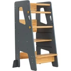 Toddler Standing Tower Adjustable Height Kitchen Helper Stool Gray OC21 Ocodile New. Price: $179.99.