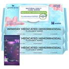 Wowday Flushable Hemorrhoid Wipes Medicated 45 Count (pack Of 4), White New. Price: $31.99.