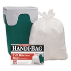 Handi-bag Can Liners, 13 Gal, 0.6 Mil, 23.75X28", 100 Bags/box, Boxes/carton New. Price: $107.82.