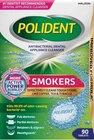 Polident Smokers Antibacterial Dental Appliance Cleanser Tablets, 90 Count New. Price: $13.99.