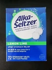Alka-seltzer Heartburn Relief Lemon Lime Flavor Effervescent 72 Tablets *new*. Price: $14.95.