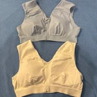 Tommie Copper Women's Shoulder Support Bra Front Zipper 3XL Blue & White Pre-owned. Price: $29.95.