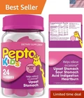 Pepto Kids Gummies: Tasty 24 Count Gummy Relief For Upset Stomach & Indigestion New. Price: $19.99.