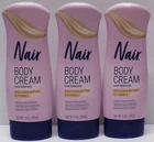 Lot Of 3 Nair Body Cream Hair Remover Rich Cocoa Butter & Vitamin 9 Oz. Each New. Price: $19.99.