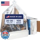 Plasticplace 20-30 Gallon Trash Bags 1.5 Mil Clear Heavy Duty Garbage Can New. Price: $52.02.