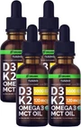 (4 Pack) Organic Vitamin D3 K2 Drops With Mct Oil Omega 1 Fl Oz (pack Of 4) New. Price: $64.11.
