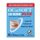 Ocusoft Lid Scrub Plus 30 Count Inflation Buster With 5 Extra Pads New. Price: $19.95.