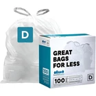 Plasticplace Custom Fit Trash Bags, Compatible 100 Count (pack Of 1), White New. Price: $33.99.