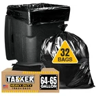 Tasker 65 Gallon Trash Bags For Toter, 32 Count (pack Of 1), Black New. Price: $41.63.