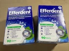 Efferdent Denture Cleaner Tablets Minty Fresh & Overnight 2 Box Lot New. Price: $20.00.