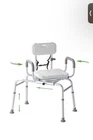 Loyoda Sliding Shower Chair Tub Transfer Bench With Swivel Seat, Padded Armre... New. Price: $115.00.