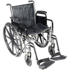 Mckesson Wheelchair Steel 18"W X 16"D Swing-away Footrest 146-SSP218DDA-SF New. Price: $180.00.