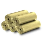 5 Rolls Small Trash Garbage Bags, 4 Gallon Strong Count (pack Of 100), Gold New. Price: $14.76.