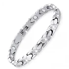 Feraco Magnetic Bracelets For Women Titanium 7.87 Inches, Shining Silver New. Price: $30.99.