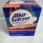 Alka-seltzer Hangover Relief Tablets Orange Fizz 20 Count New. Price: $9.87.